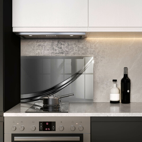 Placă sticla protectie aragaz Abstracția metalului