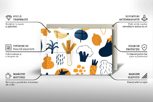 Placă sticla protectie aragaz Ilustrație alimentară