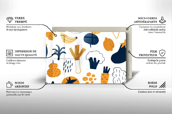 Placă sticla protectie aragaz Ilustrație alimentară