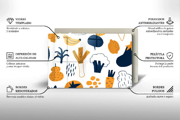 Placă sticla protectie aragaz Ilustrație alimentară