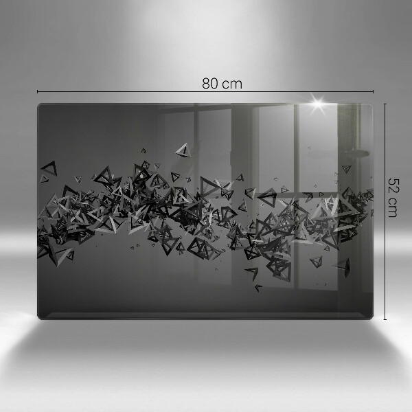 Placă sticla protectie aragaz Forme 3D abstracte