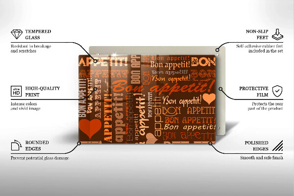 Placă sticla protectie aragaz Bon appetit