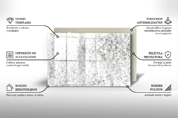 Placă sticla protectie aragaz Cristale de sare