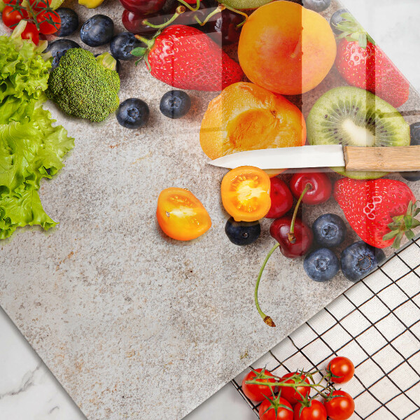 Placă sticla protectie aragaz Fructe de sărbători