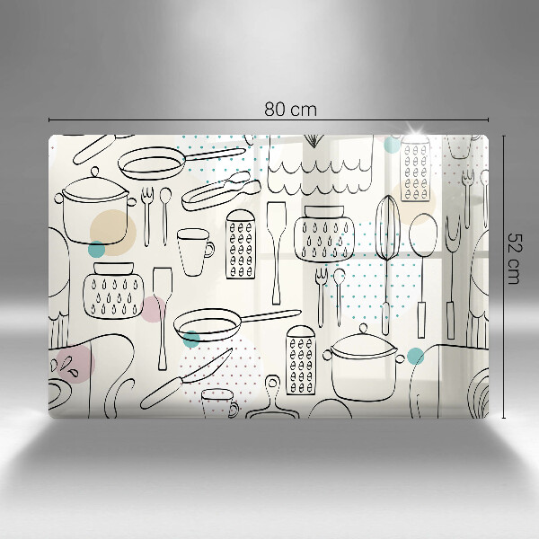 Placă sticla protectie aragaz Accesorii pentru bucatarie