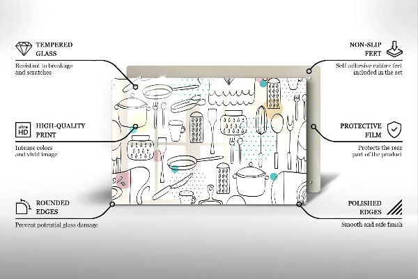 Placă sticla protectie aragaz Accesorii pentru bucatarie