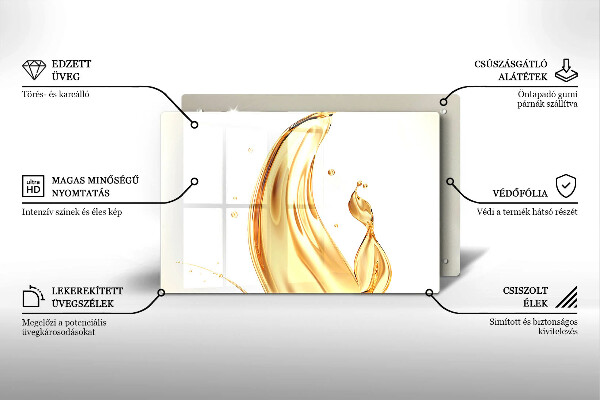 Placă sticla protectie aragaz ulei de masline