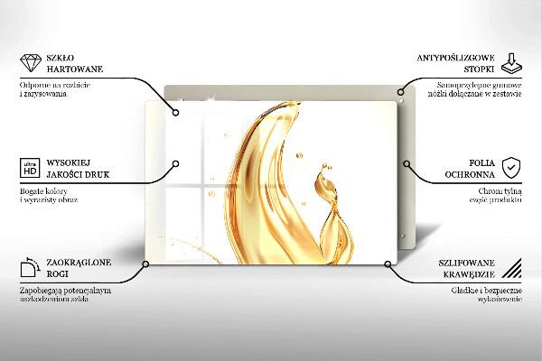 Placă sticla protectie aragaz ulei de masline