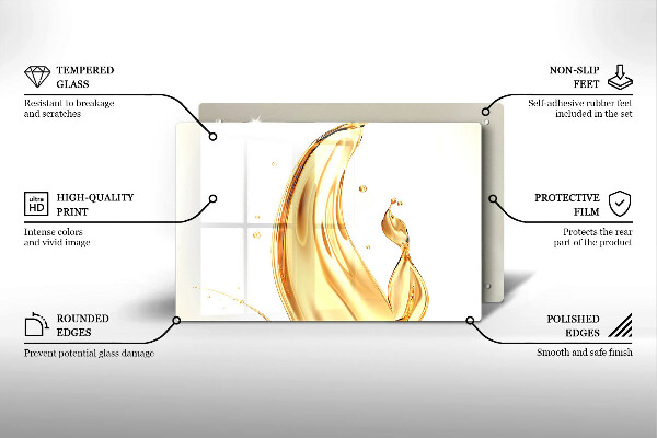 Placă sticla protectie aragaz ulei de masline