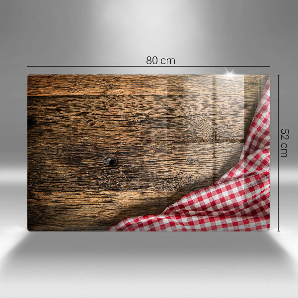 Placă sticla protectie aragaz Masa de lemn