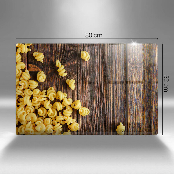 Placă sticla protectie aragaz Paste pe masă