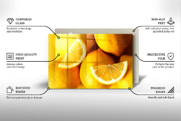 Placă sticla protectie aragaz Lămâi suculente