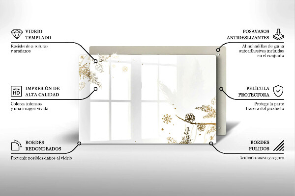 Placă sticla protectie aragaz Decoratiuni de iarna