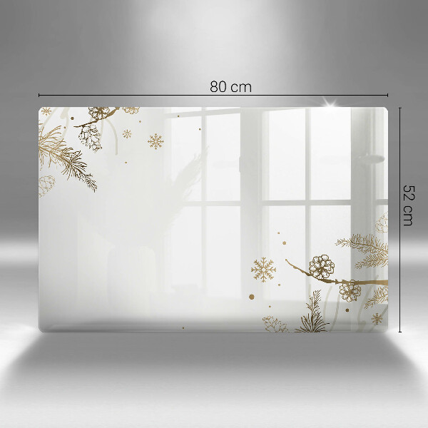 Placă sticla protectie aragaz Decoratiuni de iarna