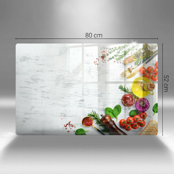 Placă sticla protectie aragaz Legume și condimente