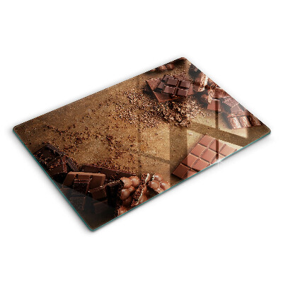 Placă din sticla protectie plita Dulciuri de ciocolata