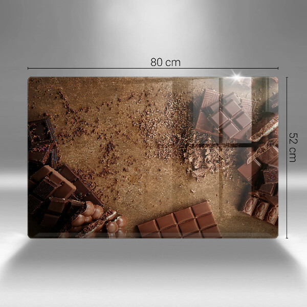 Placă din sticla protectie plita Dulciuri de ciocolata