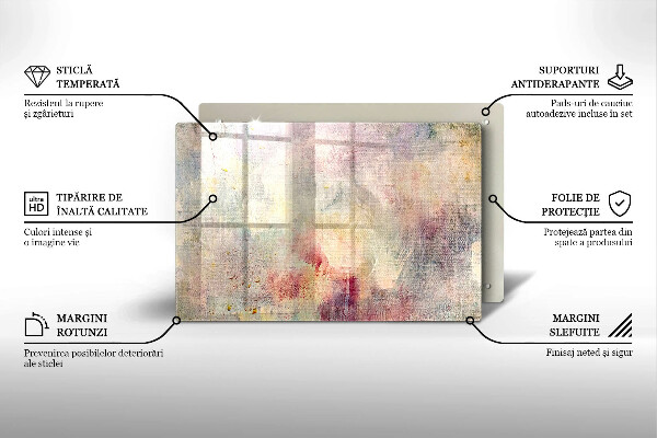 Placă din sticla protectie perete Vopsea textura de fundal