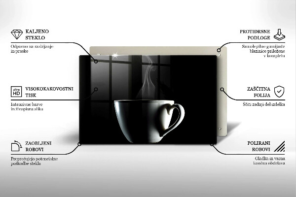 Placă sticla protectie aragaz O ceasca de ceai