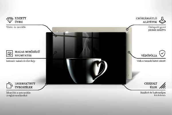 Placă sticla protectie aragaz O ceasca de ceai