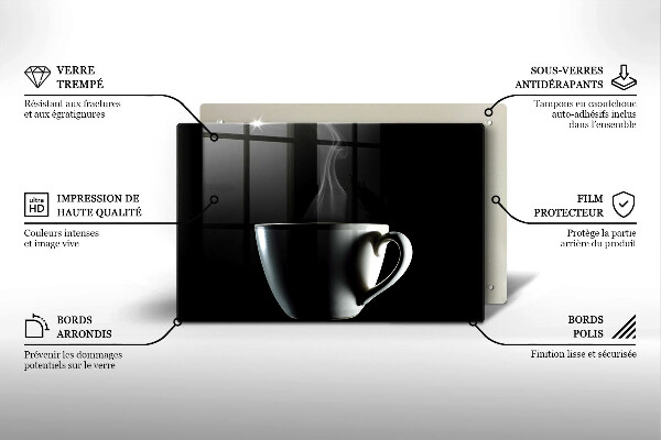 Placă sticla protectie aragaz O ceasca de ceai