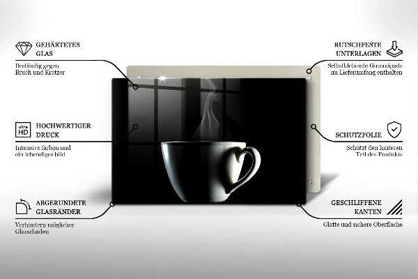 Placă sticla protectie aragaz O ceasca de ceai