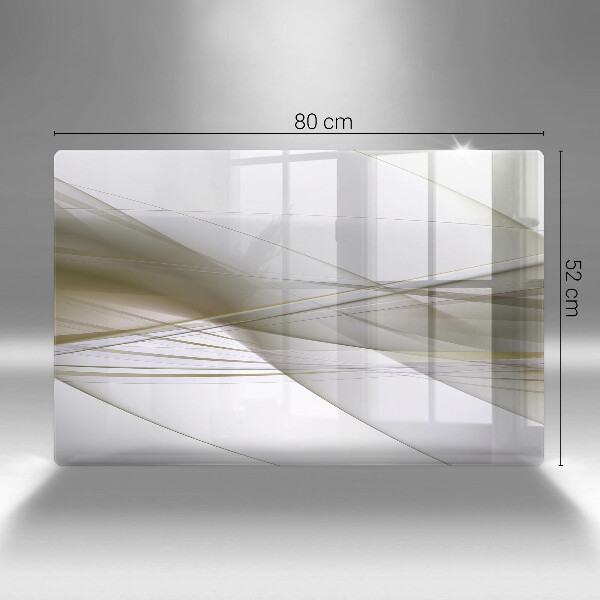 Placă sticla protectie aragaz Design cu linii abstracte