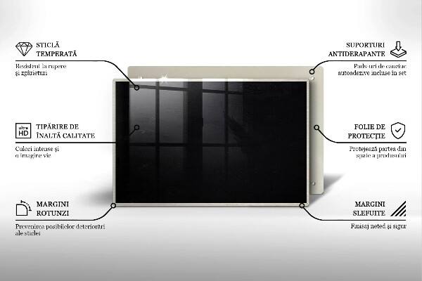 Placă sticla protectie aragaz Tablă