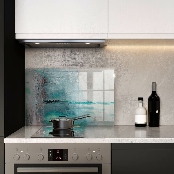 Placă din sticla protectie perete Vopsea fundal de abstractie