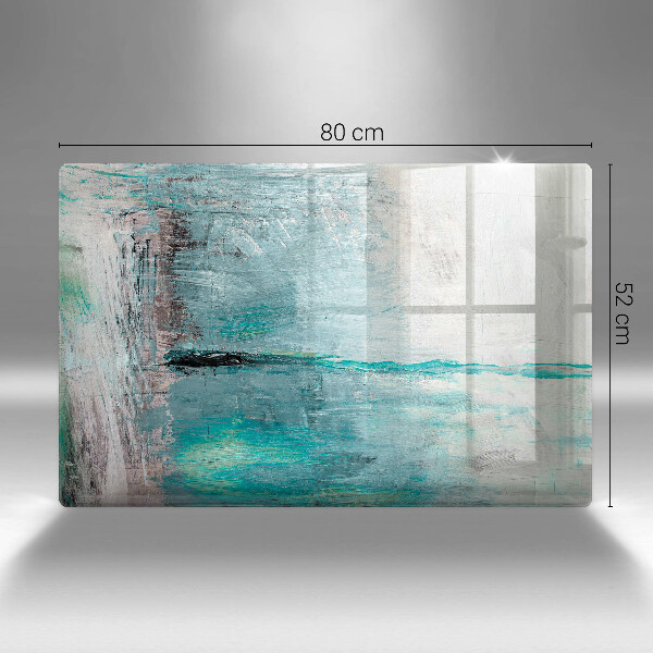 Placă din sticla protectie perete Vopsea fundal de abstractie