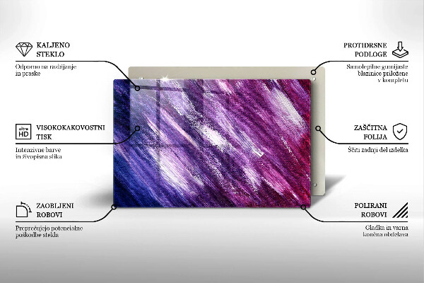 Placă sticla protectie aragaz Abstracția vopselei