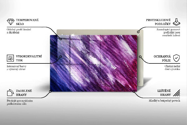 Placă sticla protectie aragaz Abstracția vopselei