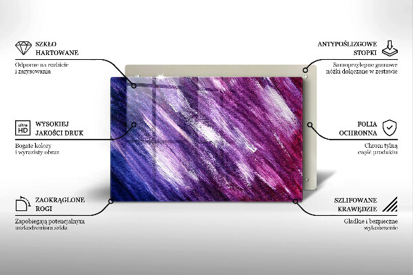 Placă sticla protectie aragaz Abstracția vopselei