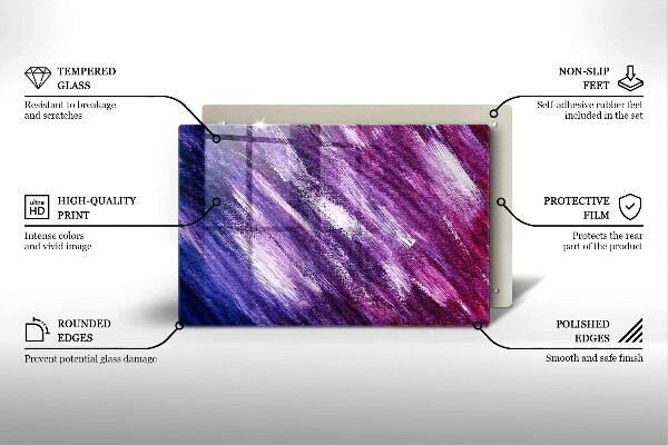 Placă sticla protectie aragaz Abstracția vopselei