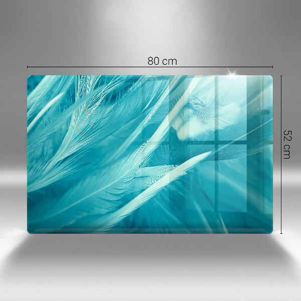 Placă sticla protectie aragaz Pene delicate