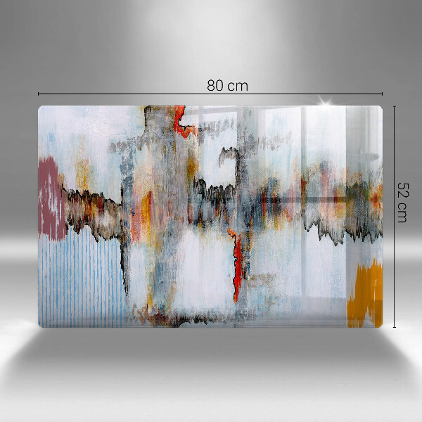 Placă sticla protectie aragaz Vopsele de abstractie