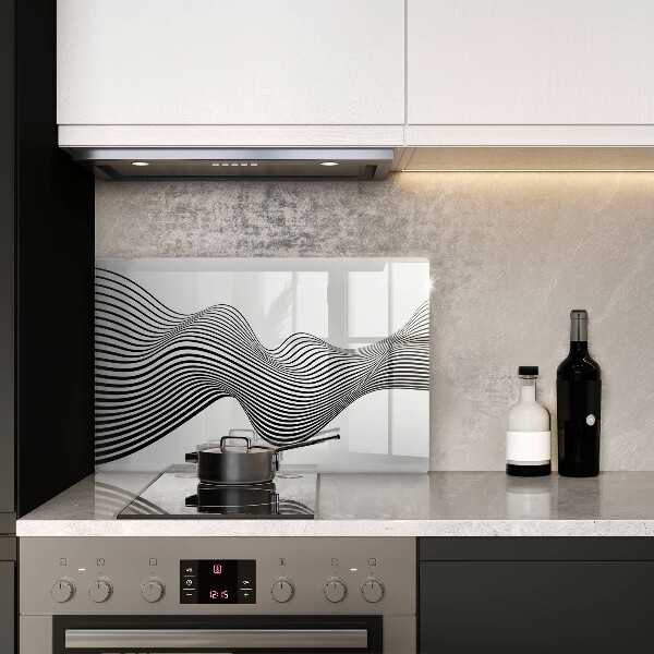 Placă din sticla protectie plita Abstracția liniară