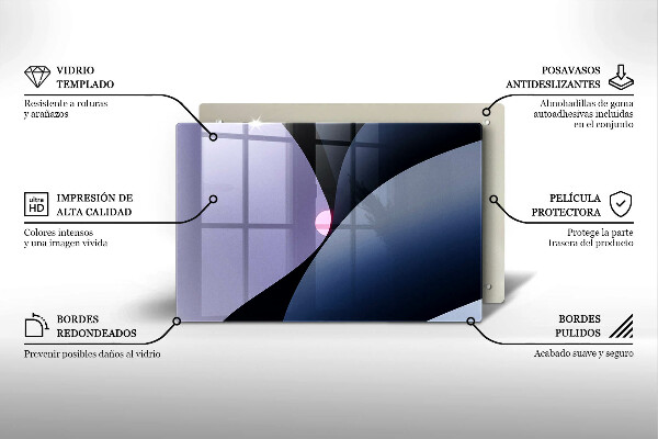 Placă sticla protectie aragaz Forme abstracte