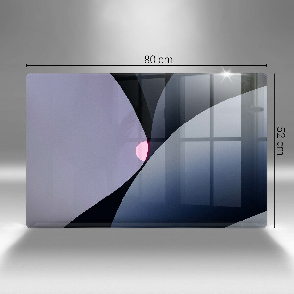 Placă sticla protectie aragaz Forme abstracte