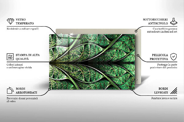 Placă sticla protectie aragaz Structura nervurii frunzei