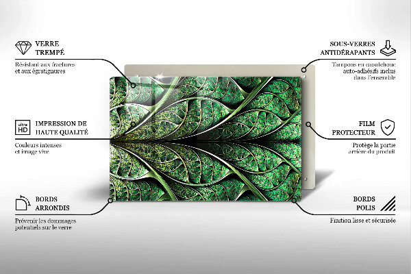 Placă sticla protectie aragaz Structura nervurii frunzei