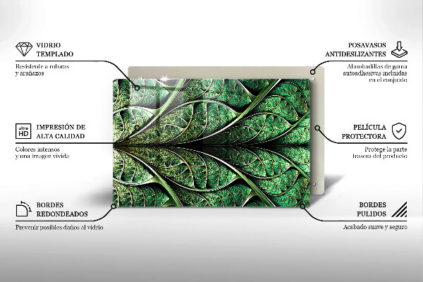 Placă sticla protectie aragaz Structura nervurii frunzei