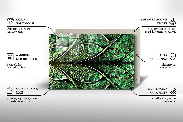 Placă sticla protectie aragaz Structura nervurii frunzei