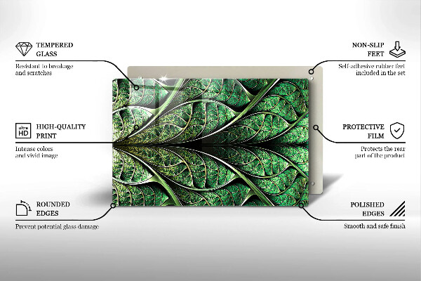 Placă sticla protectie aragaz Structura nervurii frunzei