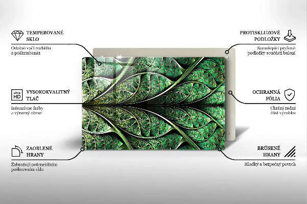 Placă sticla protectie aragaz Structura nervurii frunzei