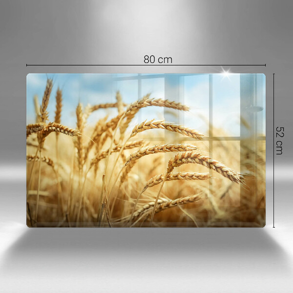 Placă sticla protectie aragaz Spice de cereale în câmp