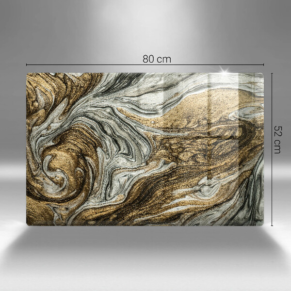 Placă din sticla protectie plita Abstracție bogată