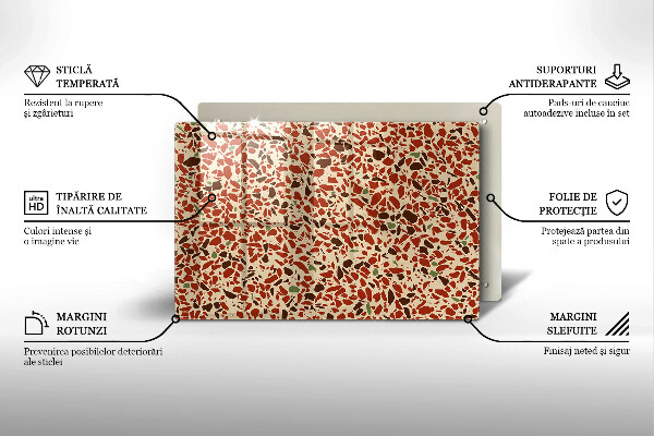 Placă din sticla protectie plita Gresie fină