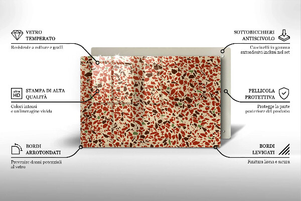 Placă din sticla protectie plita Gresie fină