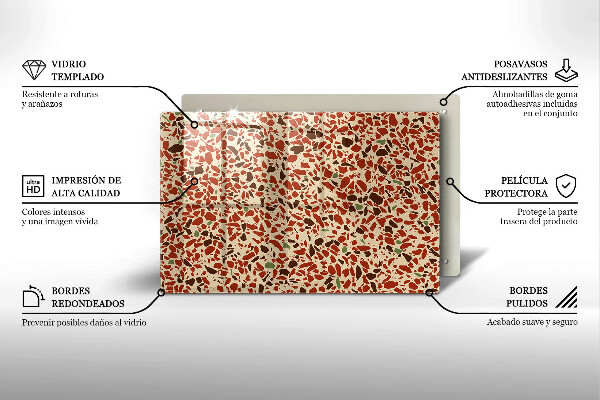 Placă din sticla protectie plita Gresie fină